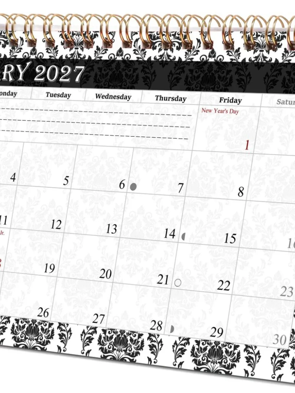 2026-2027 18 Months Standing Flip Desk Calendar Desktop Planner 019